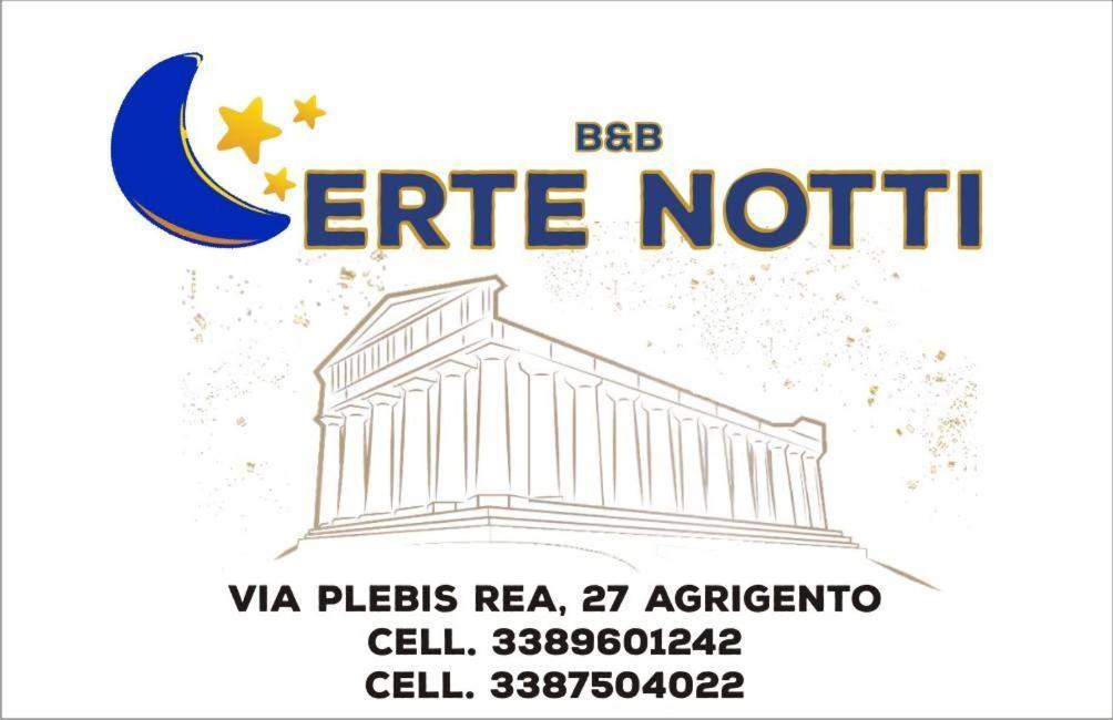 B&B Certe Notti Agrigente Extérieur photo